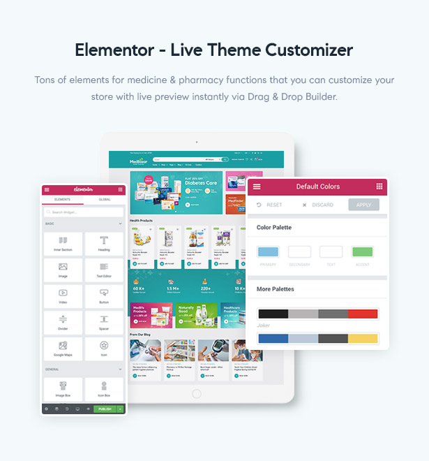 Medilazar Pharmacy WooCommerce WordPress Theme - Elementor Builder