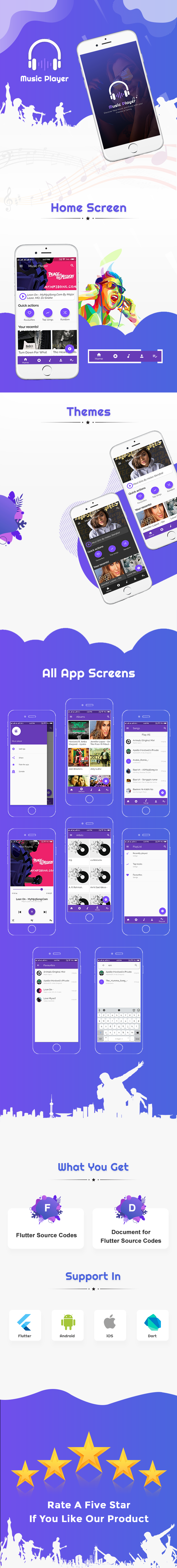 Flutter App-Music Player - 1