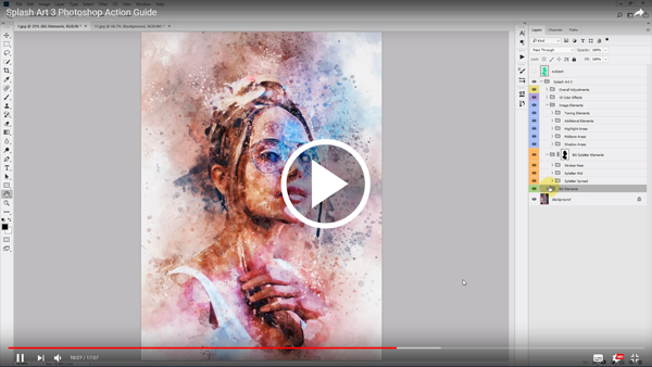 Splash Art 3 Photoshop Action - 1