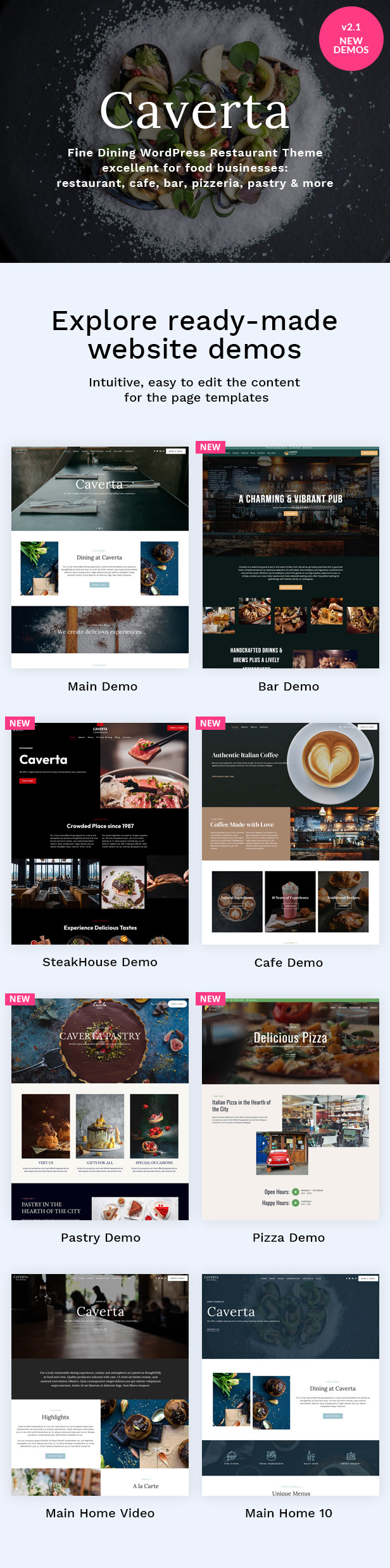Caverta - Tema WordPress para Restaurantes - 6