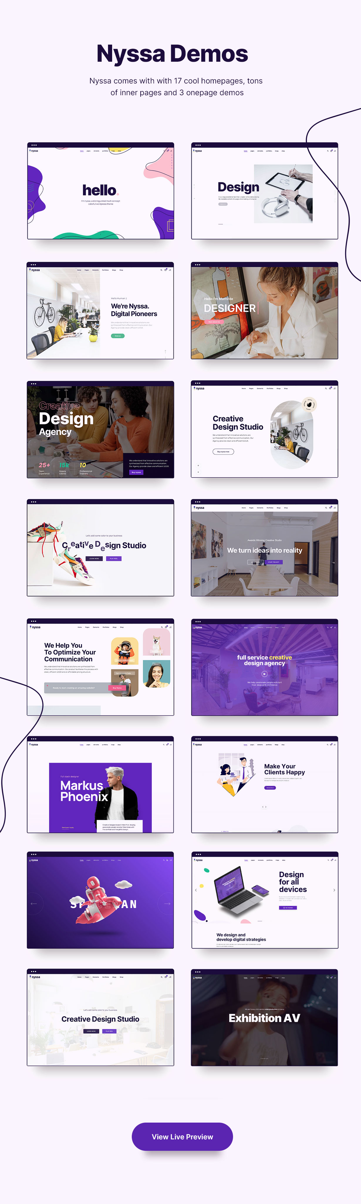 Nyssa - One & Multi Page Multipurpose WordPress theme - 2