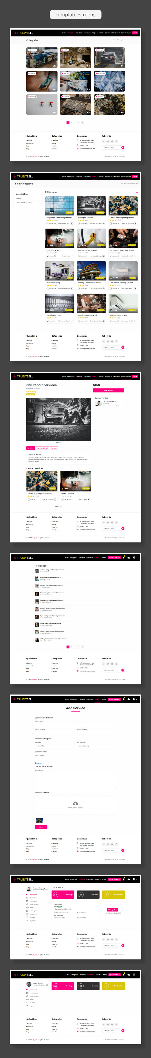 Truelysell - Service Marketplace, Service Provider List Template (HTML Angular, Laravel, Vue, React) - 5