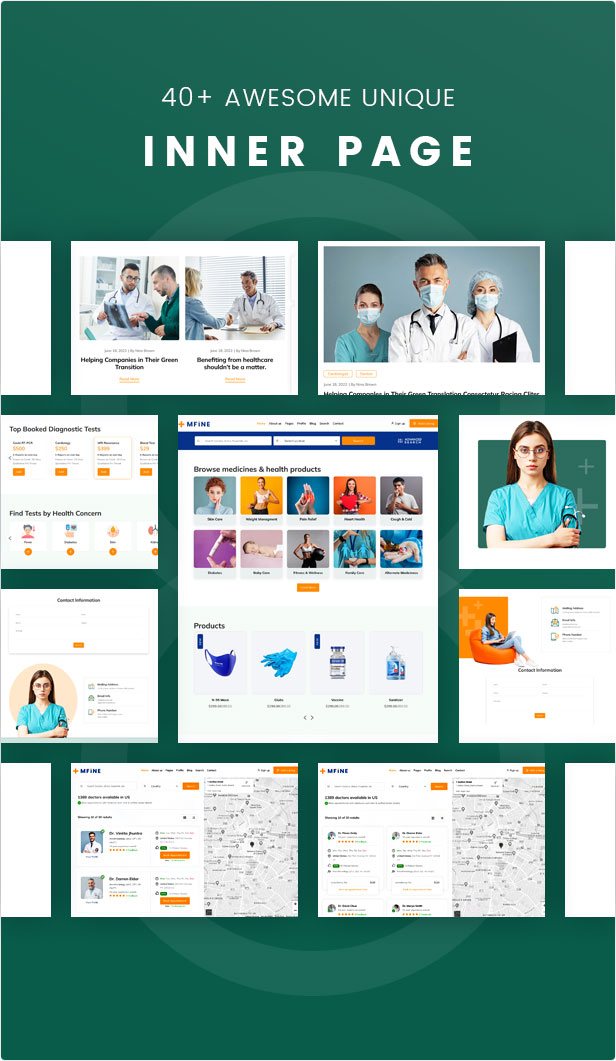 Mfine - Medical & Doctors Directory Listing HTML Template - 4