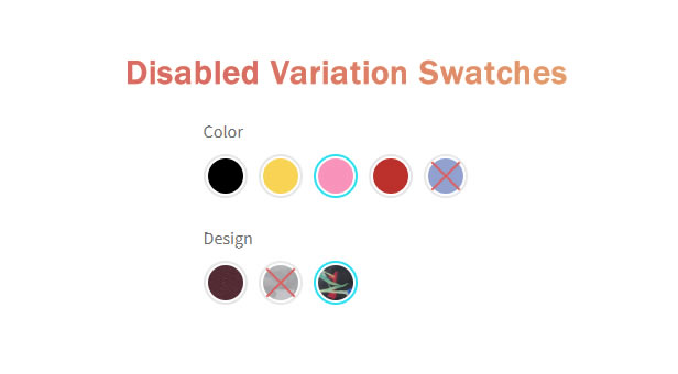 Squared or Rounded Swatches Styles