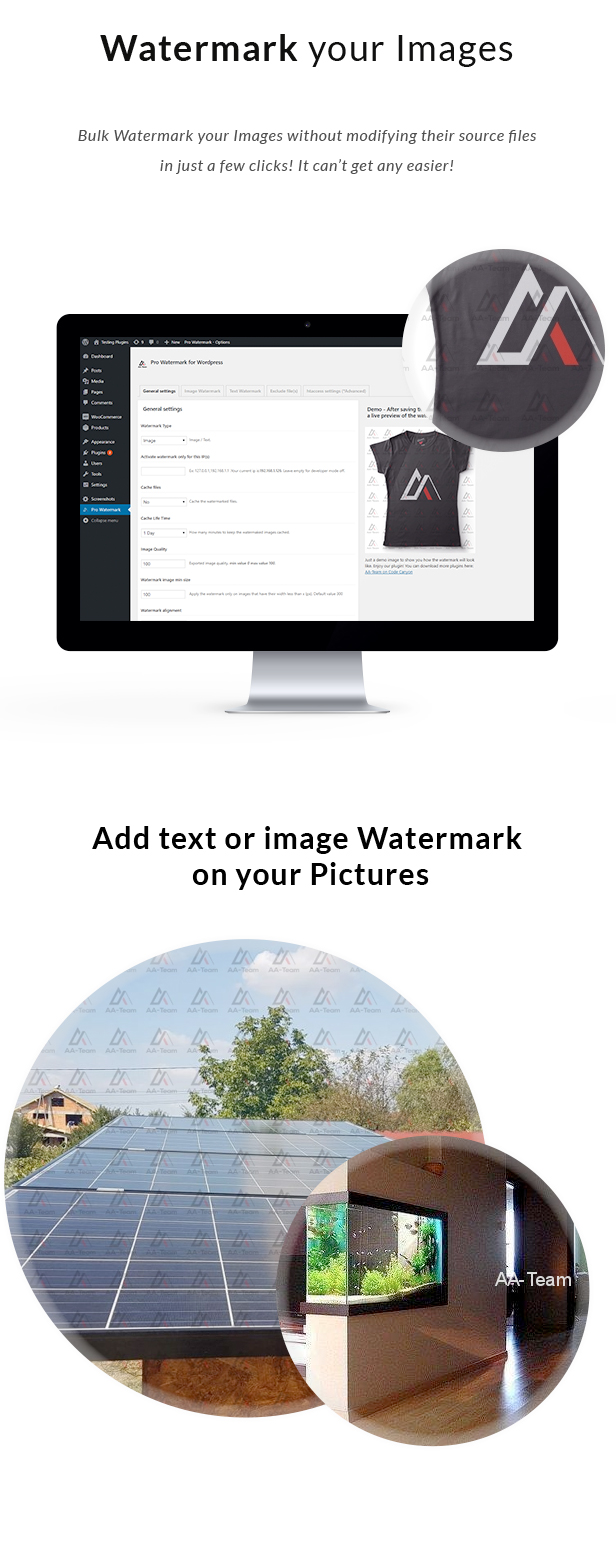 Plugin de marca d'água Pro em massa para WordPress - 1