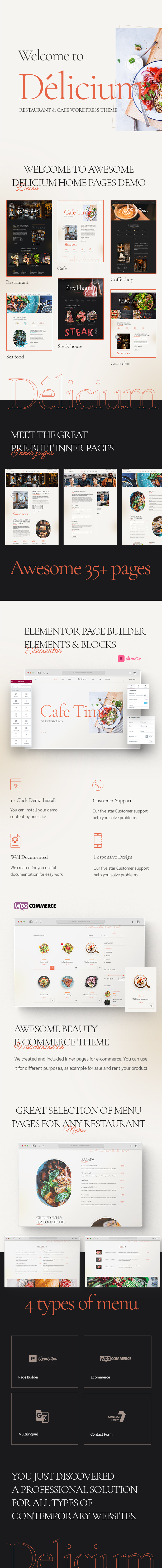 Delicium | Restaurant & Cafe WordPress Theme - 1