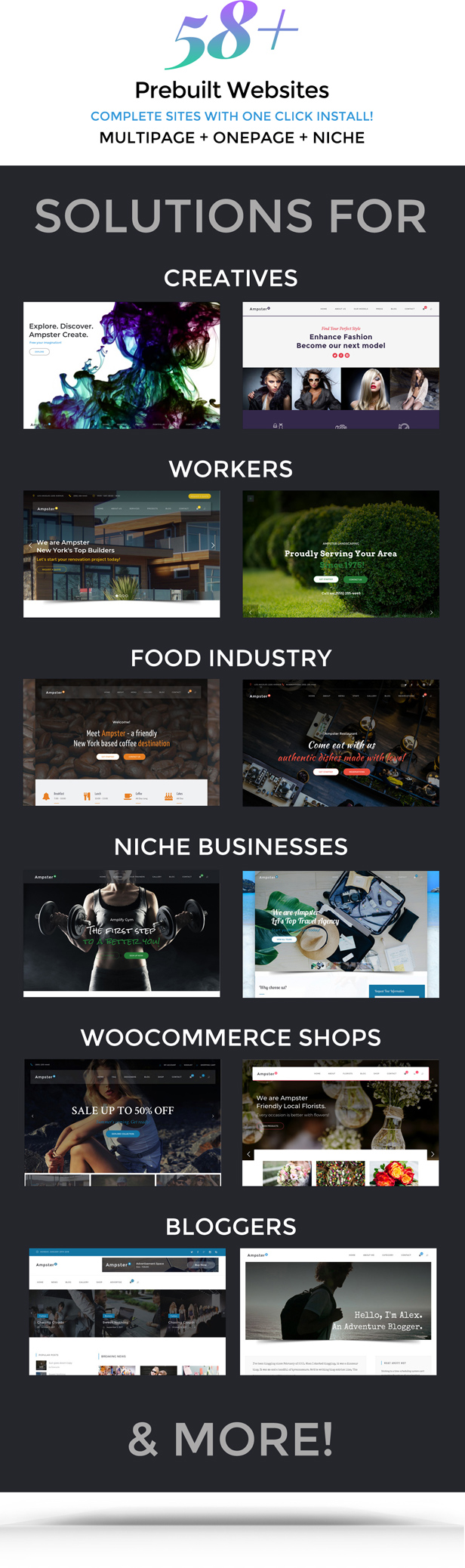 Ampster | Creative WordPress Theme for Business Websites - 1