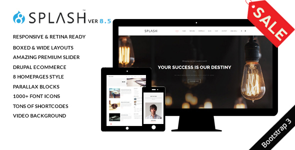 Splash - Multi-Purpose Bootstrap Drupal 8 Theme