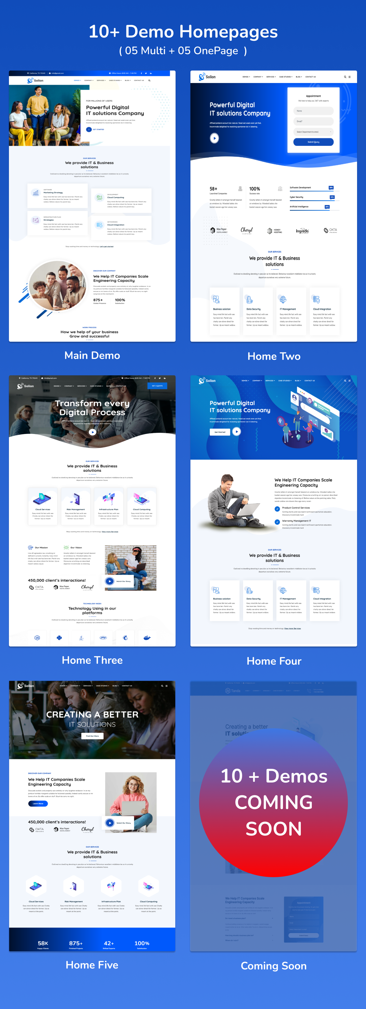 Solion - Software, Technology & IT Solutions WordPress Theme 3