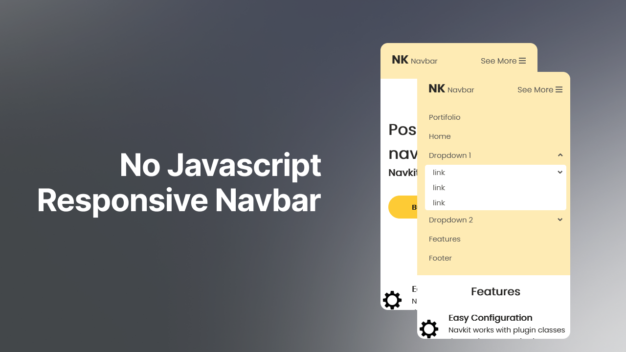 Navkit | A HTML/CSS ONLY Responsive Navbar - 1