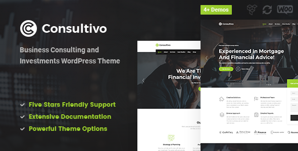 Consultivo - Business Consulting and Investments WordPress Theme