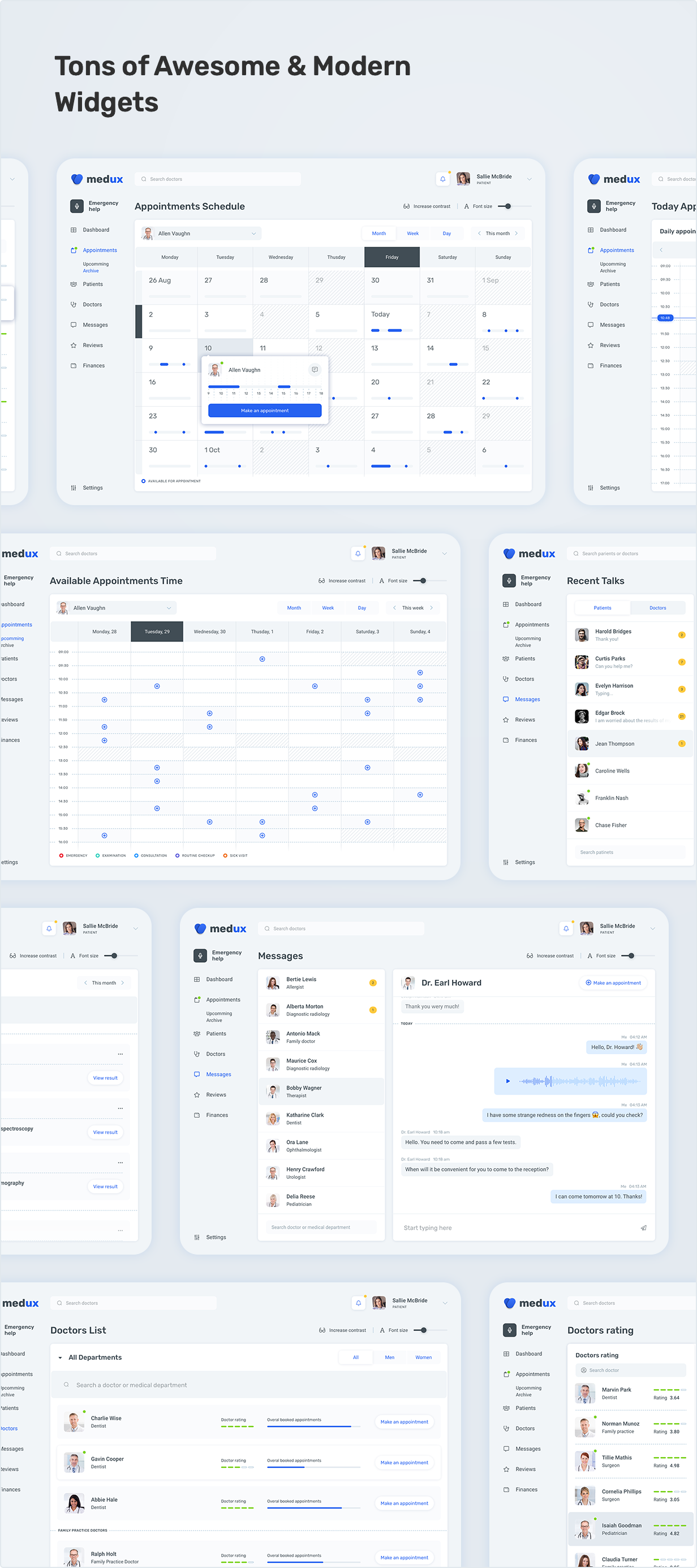 Tons of Awesome & Modern Widgets