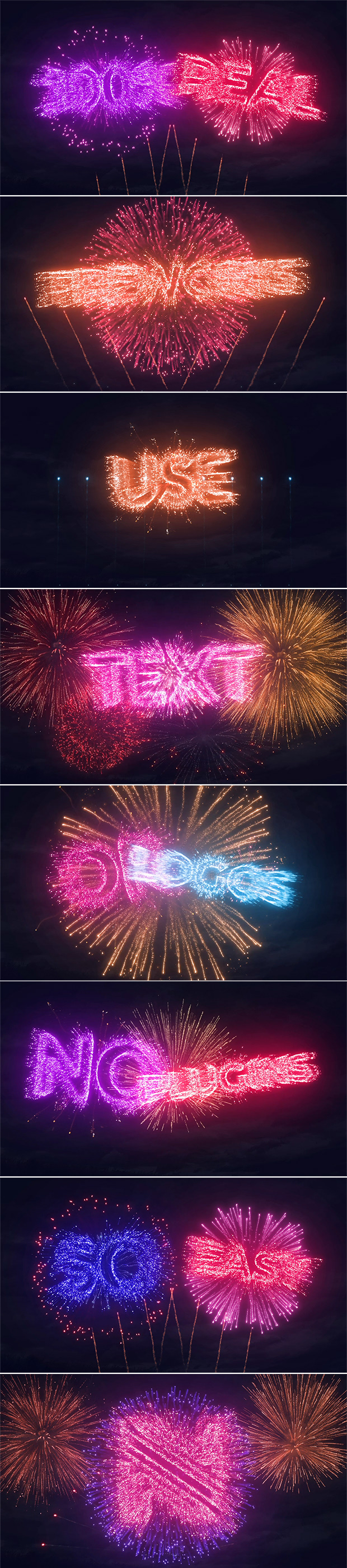 Text & Logo Fireworks - 7