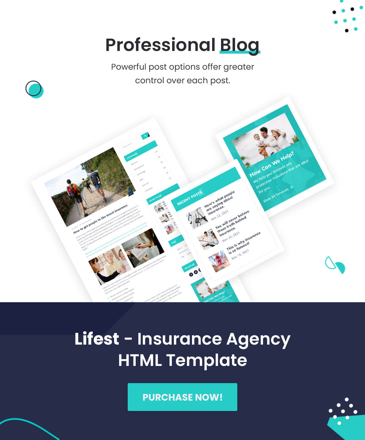 Lifest - Insurance Agency HTML Template by WebsiteDesignTemplates |  ThemeForest