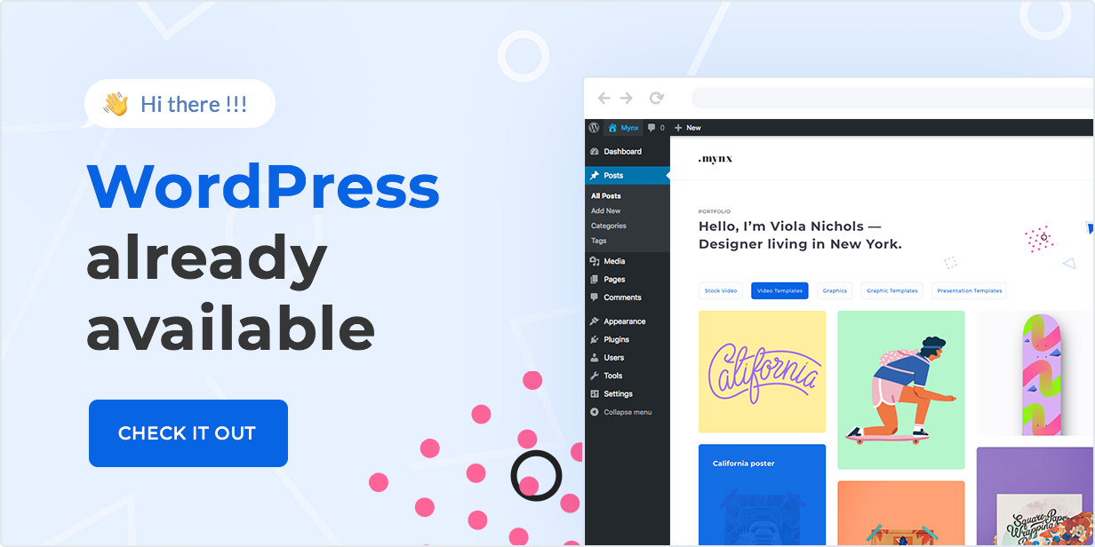 Mynx WordPress Theme is available