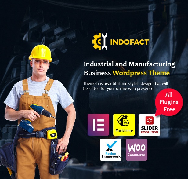 Indofact - Industry and factory WordPress Theme - 1