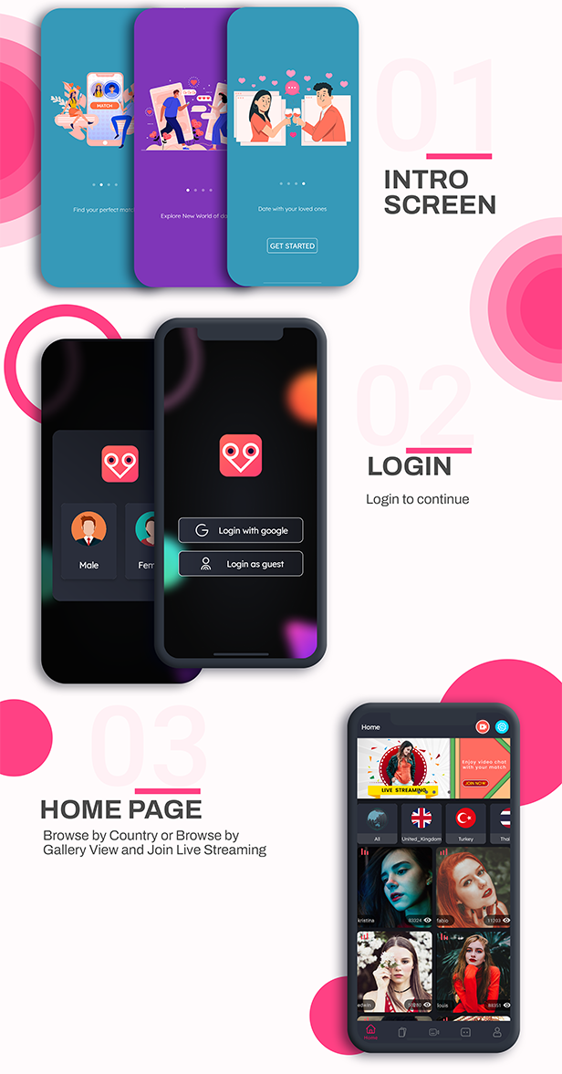 DateMe- Dating App Pro| (Live Stream, Random Video Call, Match, Videos From Server, In-app Buy) - 7