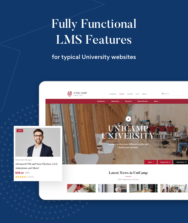 Unicamp - University and College WordPress Theme - 4