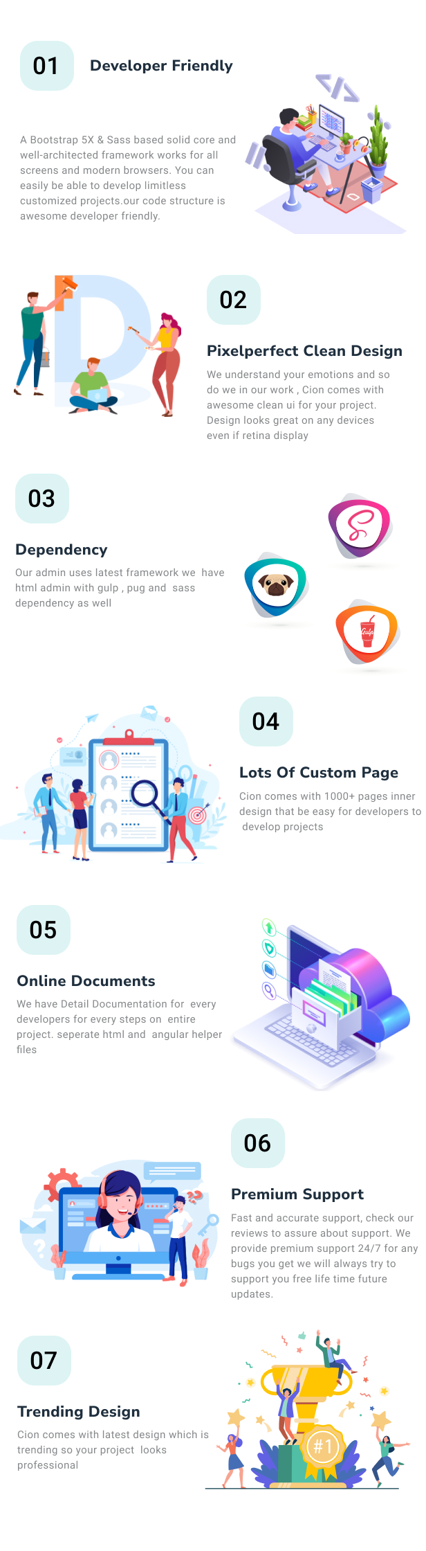 Cion Admin Dashboard theme