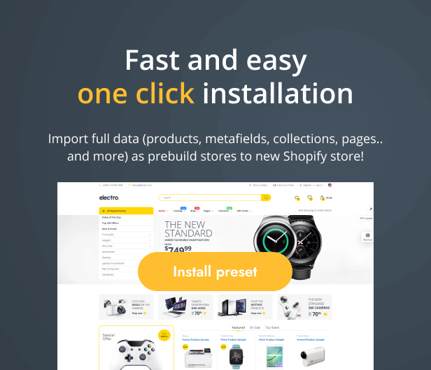 Electro电子产品Shopify主题