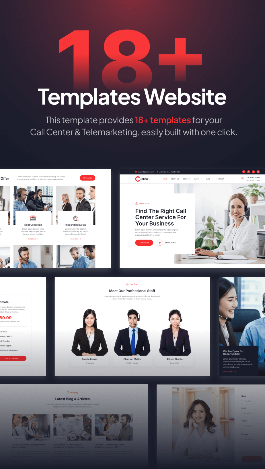 Callerr – Call Center Service & Telemarketing FSE WordPress Theme - 4