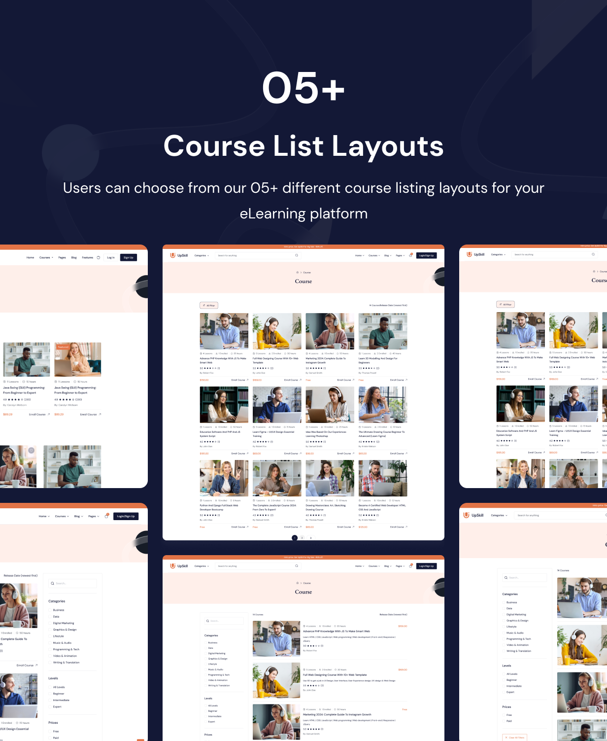 UpSkill - Education Online Courses LMS WordPress Theme - 6