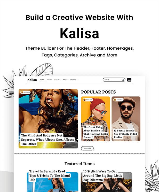 Kalisa | Blog & Magazine WordPress Theme