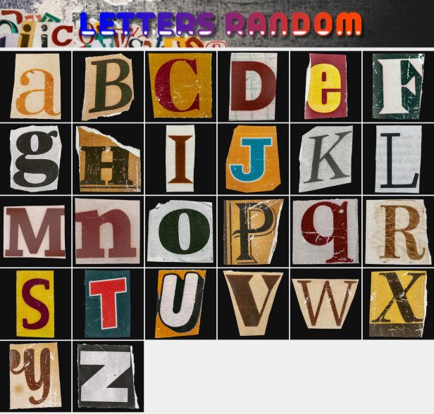 Letter random