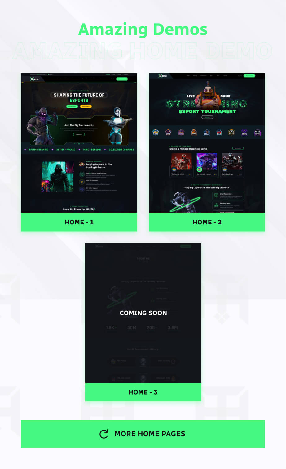 Bame - eSports and Gaming WordPress Theme