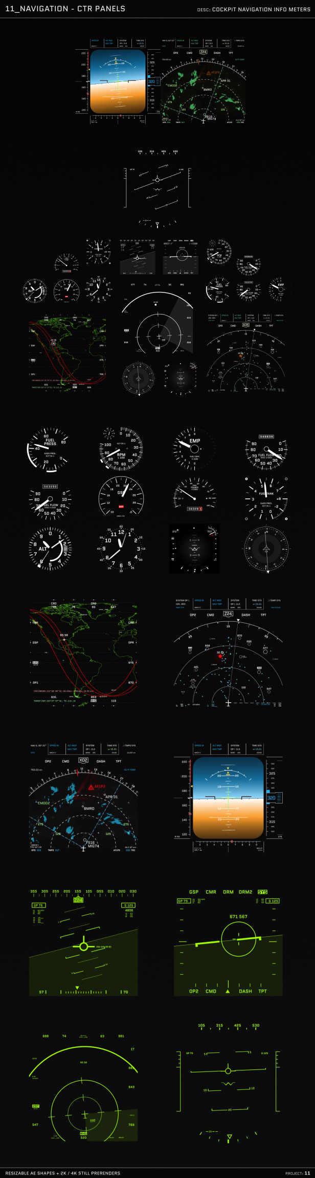 HUD - UI Graphics for FILM, TV and GAMES - 13