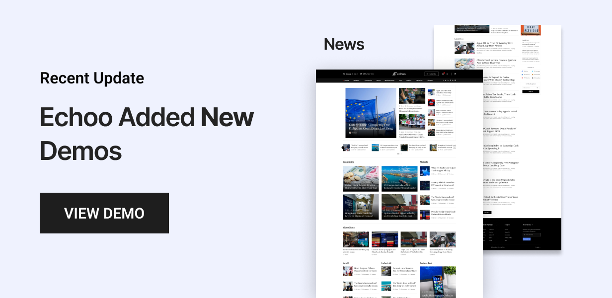 Echoo - News Magazine WordPress Theme + RTL - 2
