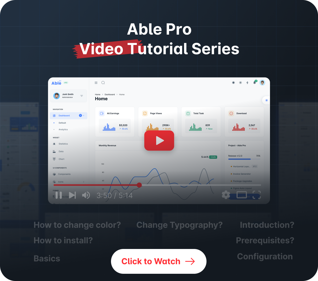 Able Pro Bootstrap Admin Dashboard Template