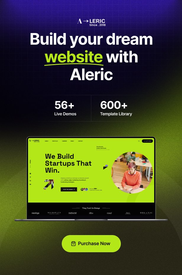 Aleric – Digital Agency & Creative Portfolio HTML Template