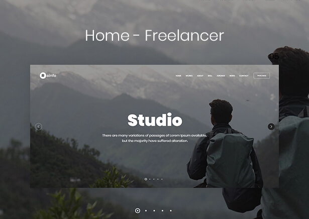 Rainfo - Minimal Creative Portfolio for Freelancers & Agencies - 7