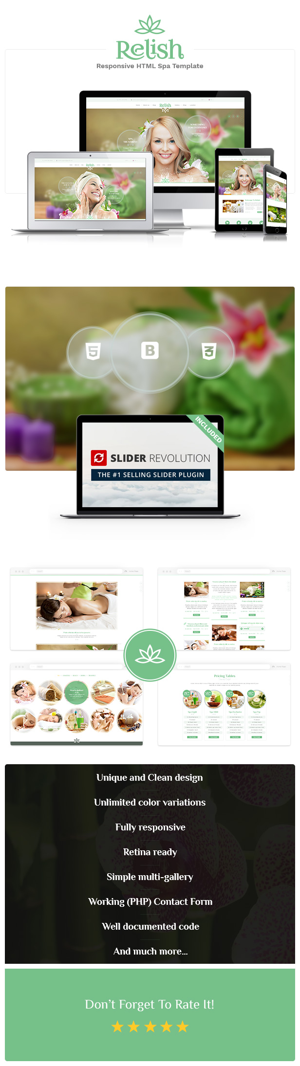 Relish - Spa Salon HTML Template