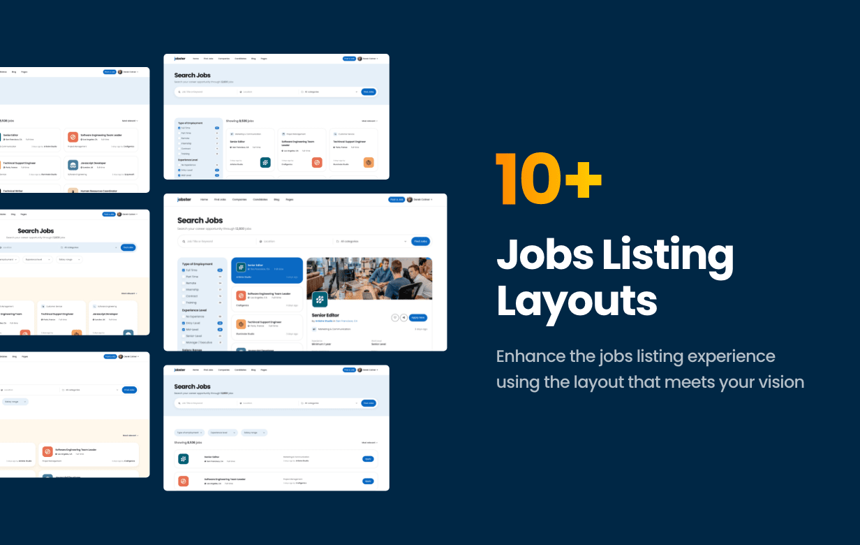 Jobster - Job Board HTML Template - Jobs