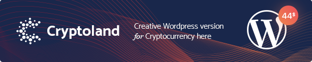 Cryptoland - ICO Landing Pages & Cryptocurrency PSD Pack - 4