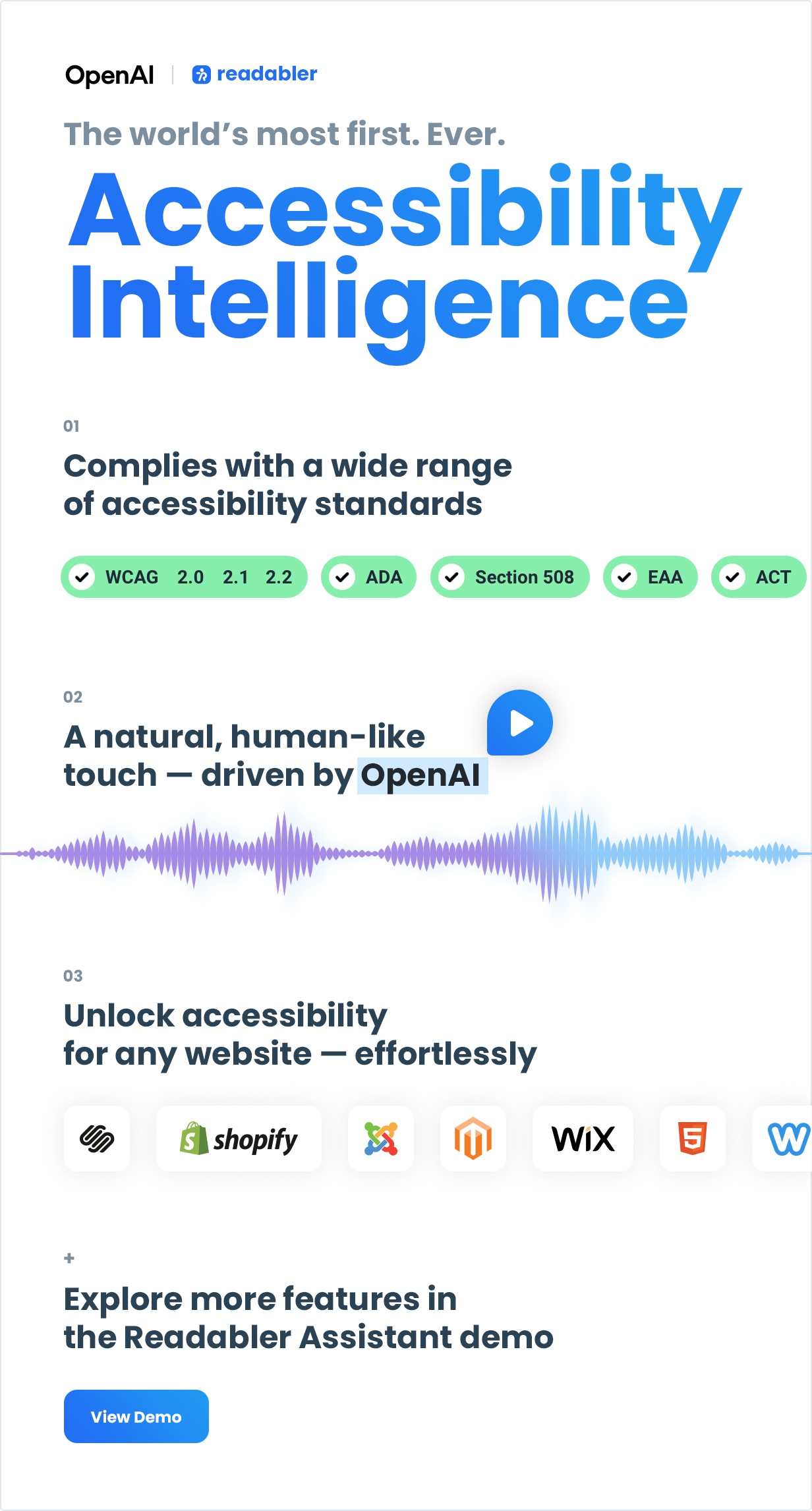 Accessibility Intelligence Assistant for any Website