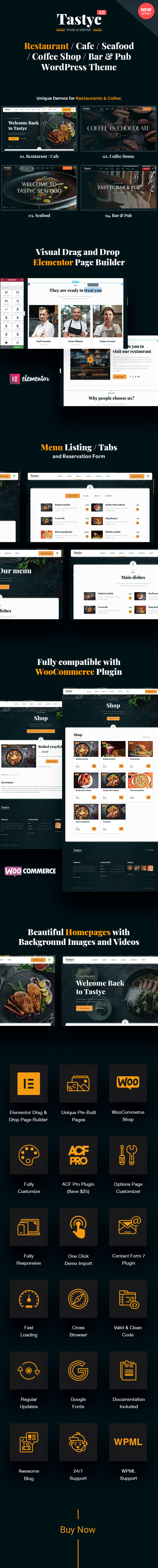 Restaurant / Pub / Cafe WordPress Theme