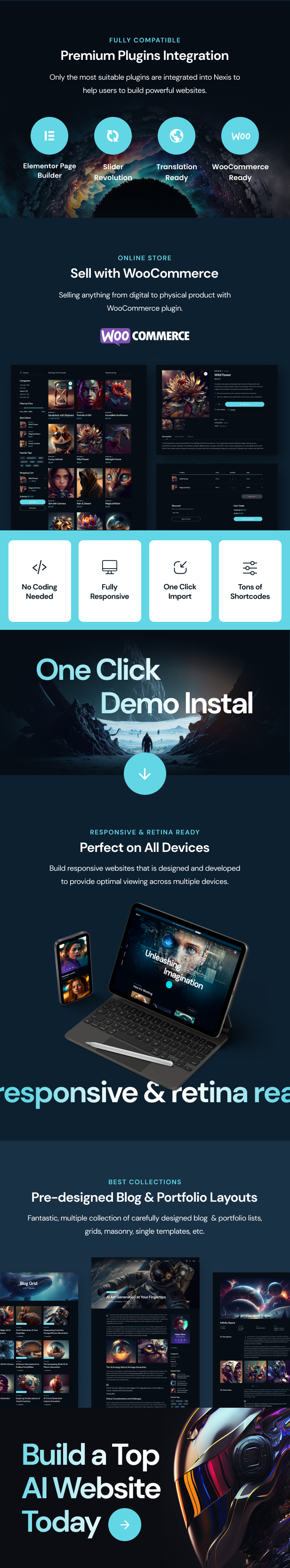 Nexis - AI Agency & Startup WordPress Theme - 2