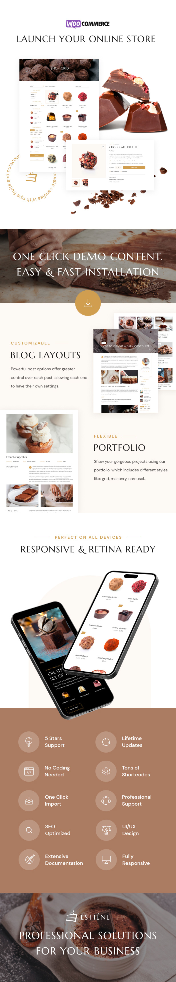 Estiene - Sweets & Bakery WordPress Theme - 2