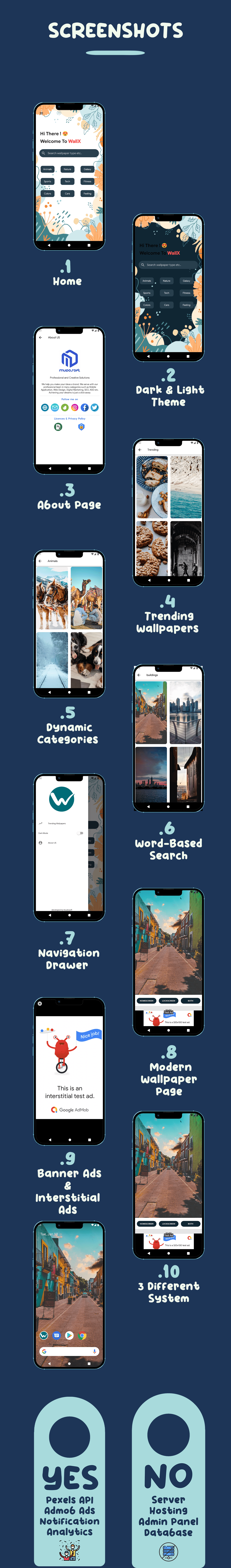 WallX - Wallpaper App - Flutter + Admob + Onesignal