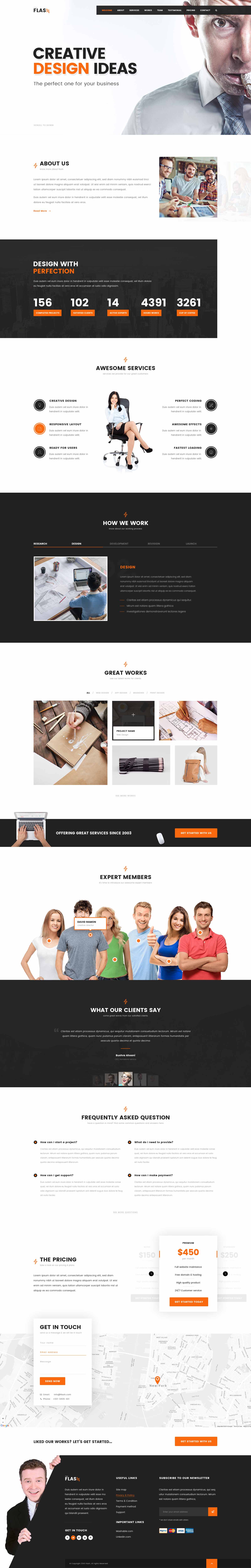 Flash One Page Html Bootstrap Template For Agency Startup Business By Electricblaze