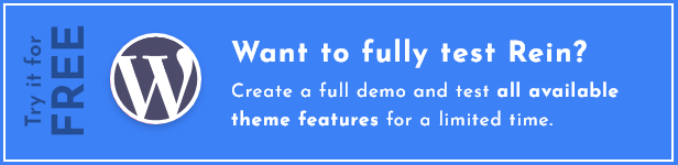 Rein - Minimal Lightweight Dark Theme for WordPress - 1