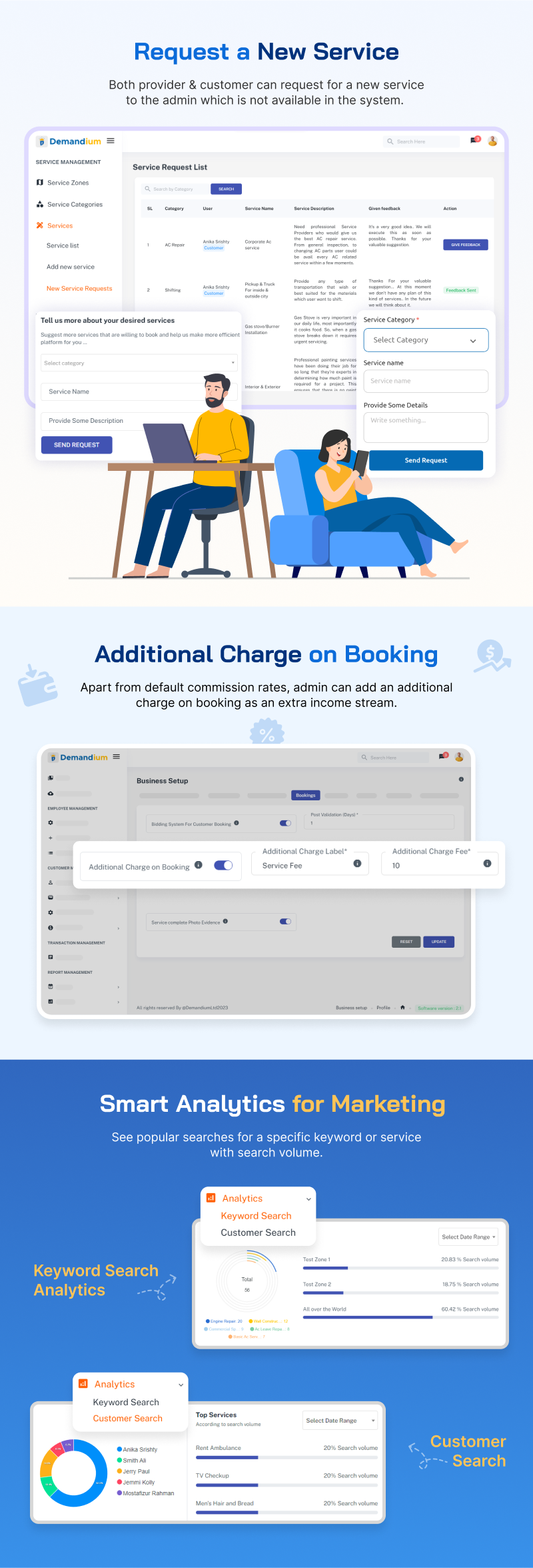 Demandium on-demand booking service platform