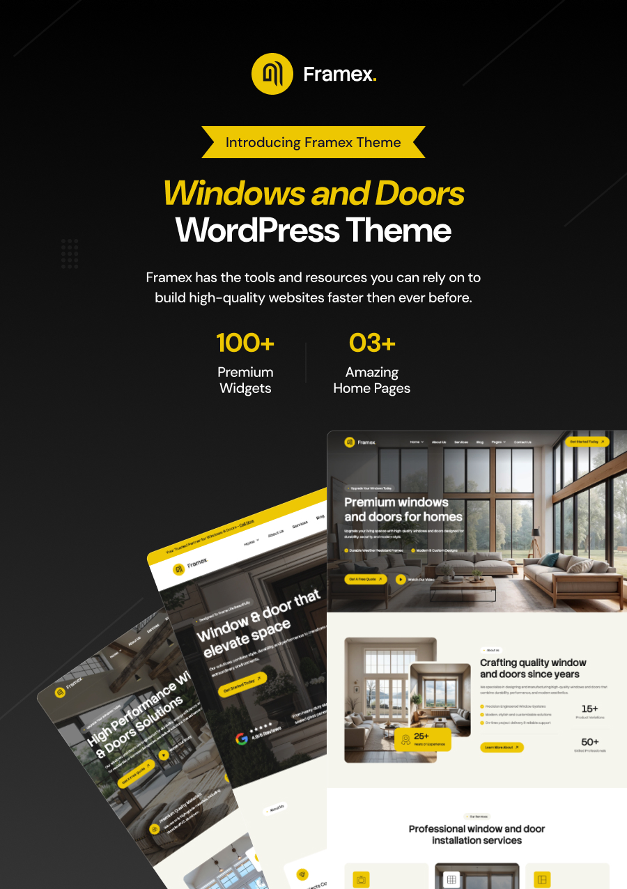 Framex - Windows and Doors WordPress Theme - 3