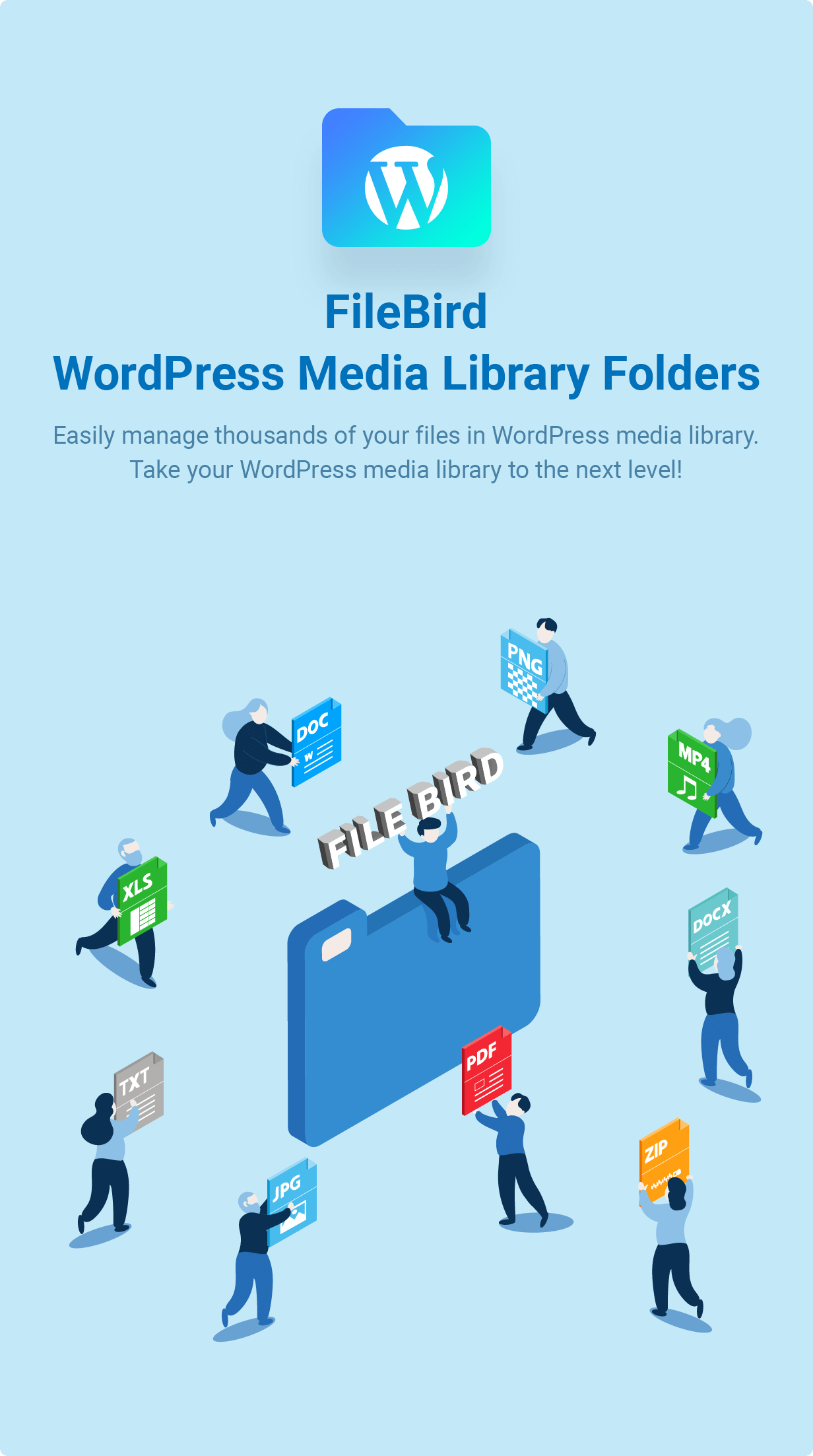 FileBird Pro v4.3.2 – 媒体库文件夹/图片管理WordPress插件