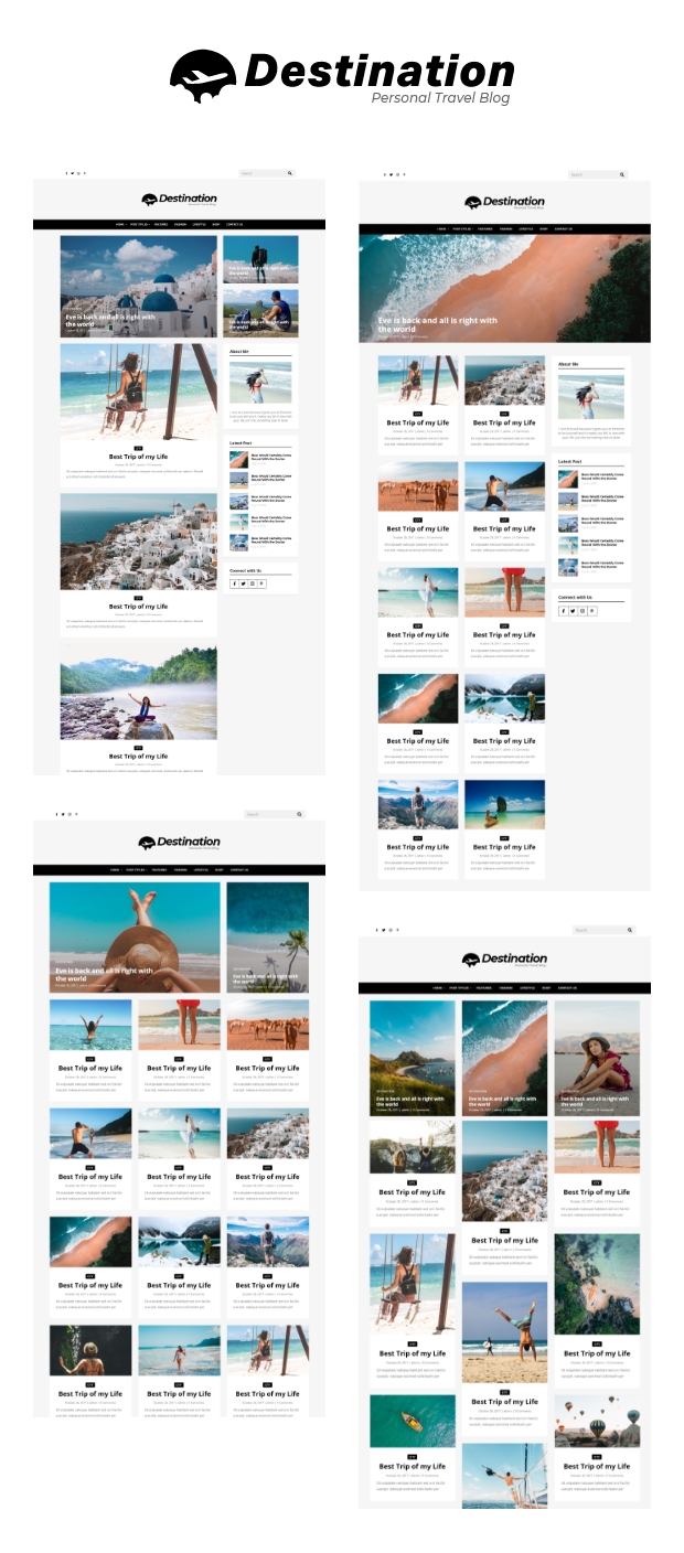 Destination - Travel Blog WordPress Theme - 1
