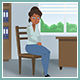 FlicFland - Black Female Patient On Reception At The Male Doctor