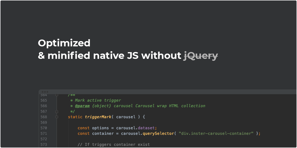 Optimized & minified native JS without jQuery